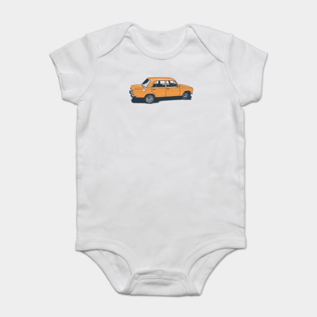 City car vintage Baby Bodysuit by Saturasi